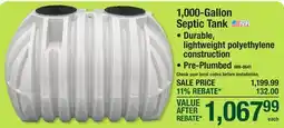 Menards 1,000-Gallon Septic Tank offer