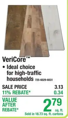 Menards WATERPROOF VINYL PLANK VeriCore offer