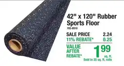 Menards Utility Flooring 42 x 120 Rubber Sports Floor offer