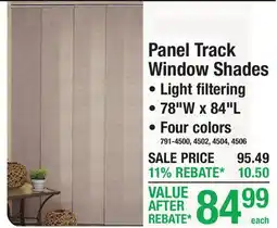 Menards Panel Track Window Shades offer