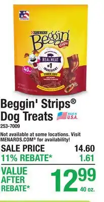 Menards Beggin' Strips Dog Treats offer