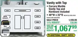 Menards Vanity with Top offer