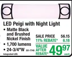 Menards LED Peigi with Night Light offer