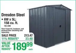 Menards MEDIUM Dresden Steel offer