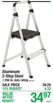 Menards Aluminum 2-Step Stool offer