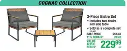 Menards COGNAC COLLECTION 3-Piece Bistro Set offer