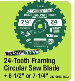 Menards 24-Tooth Framing Circular Saw Blade offer