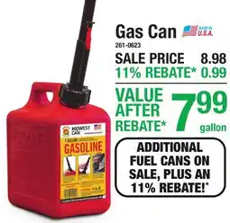 Menards Gas Can offer