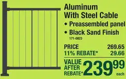 Menards Aluminum With Steel Cable offer