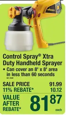 Menards Control Spray Xtra Duty Handheld Sprayer offer