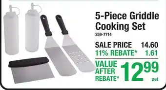 Menards 5-Piece Griddle Cooking Set offer