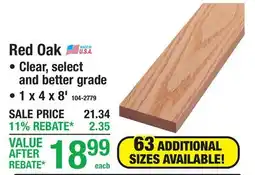Menards Red Oak offer
