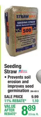 Menards Seeding Straw offer