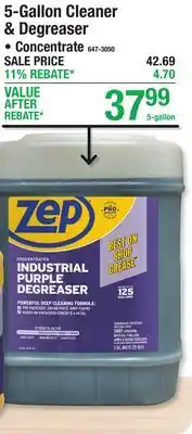 Menards 5-Galon Cleaner & Degrease offer
