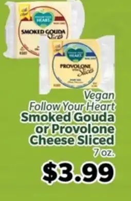 Living Fresh Market Vegan Follow Your Heart Smoked Gouda or Provolone Cheese Sliced offer