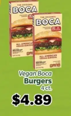 Living Fresh Market Vegan Boca Burgers offer