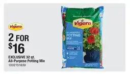 The Home Depot VIGORO 32 qt. All-Purpose Potting Mix offer