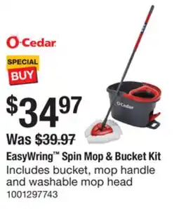 The Home Depot O-CEDAR EasyWring Spin Mop & Bucket Kit offer