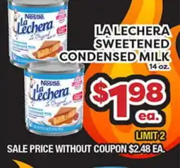 Torres Supermercado LA LECHERA SWEETENED CONDENSED MILK offer