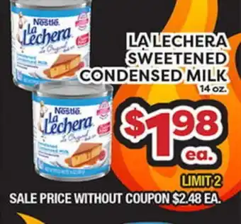 Torres Supermercado LA LECHERA SWEETENED CONDENSED MILK offer