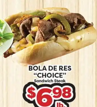 Torres Supermercado BOLA DE RES CHOICE Sandwich Steak offer