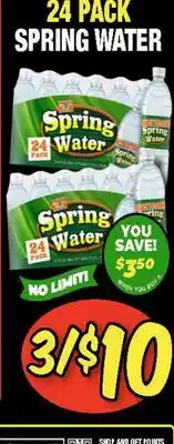 Western Beef 24 PACK SPRING WATER offer