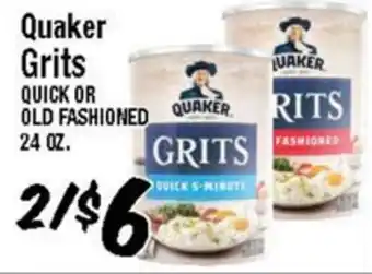 Western Beef Quaker Grits QUICK OR OLD FASHIONED offer