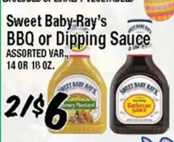 Western Beef Sweet Baby-Ray's BBQ or Dipping Sauce offer