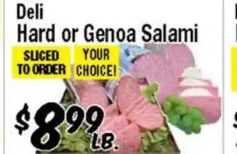 Western Beef Deli Hard or Genoa Salami offer