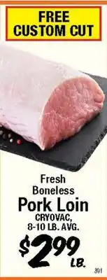 Western Beef Fresh Boneless Pork Loin offer