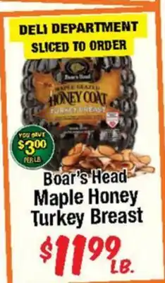 Western Beef Boar's Head Maple Honey Turkey Breast offer