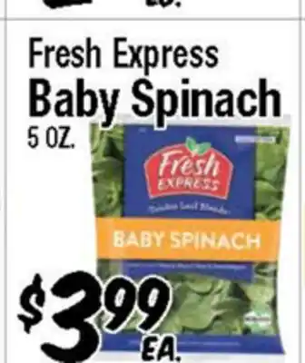 Western Beef Fresh Express Baby Spinach offer