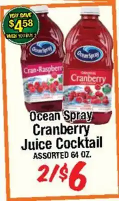 Western Beef Ocean Spray Cranberry Juice Cocktail offer