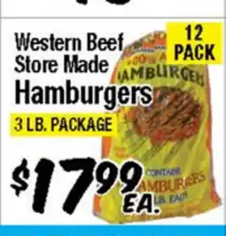 Western Beef Western Beef Store Made Hamburgers offer