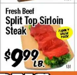 Western Beef Fresh Beef Split Top Sirloin Steak offer