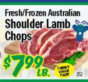 Western Beef Fresh/Frozen Australian Shoulder Lamb Chops offer