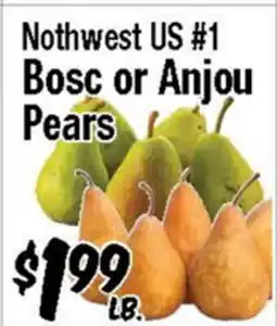 Western Beef Northwest US #1 Bosc or Anjou Pears offer