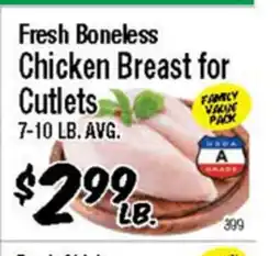 Western Beef Fresh Boneless Chicken Breast for Cutlets offer