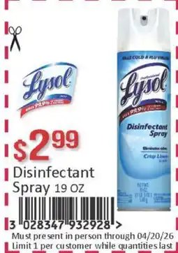 General Discount Disinfectant Spray offer
