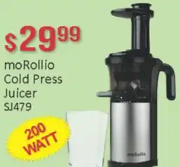 General Discount moRollio Cold Press Juicer SJ479 offer