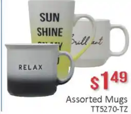 General Discount Assorted Mugs offer