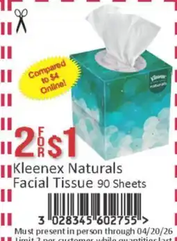 General Discount Kleenex Naturals Facial Tissue offer