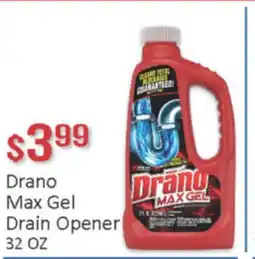 General Discount Drano Max Gel Drain Opener offer