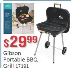 General Discount Gibson Portable BBQ Grill 17191 offer