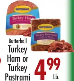 Garden Fresh Market Butterball Turkey Ham or Turkey Pastrami offer