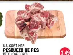 Carnicerias Jimenez U.S. GOV'T INSPECTED BEEF NECK BONES offer