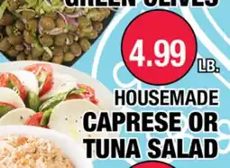 Carnicerias Jimenez HOUSEMADE CAPRESE OR TUNA SALAD offer