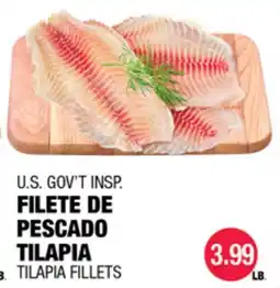 Carnicerias Jimenez U.S. GOV'T INSP. FILETE DE PESCADO TILAPIA offer