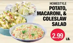 Carnicerias Jimenez HOMESTYLE POTATO, MACARONI, & COLESLAW SALAD offer