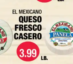 Carnicerias Jimenez EL MEXICANO QUESO FRESCO CASERO offer